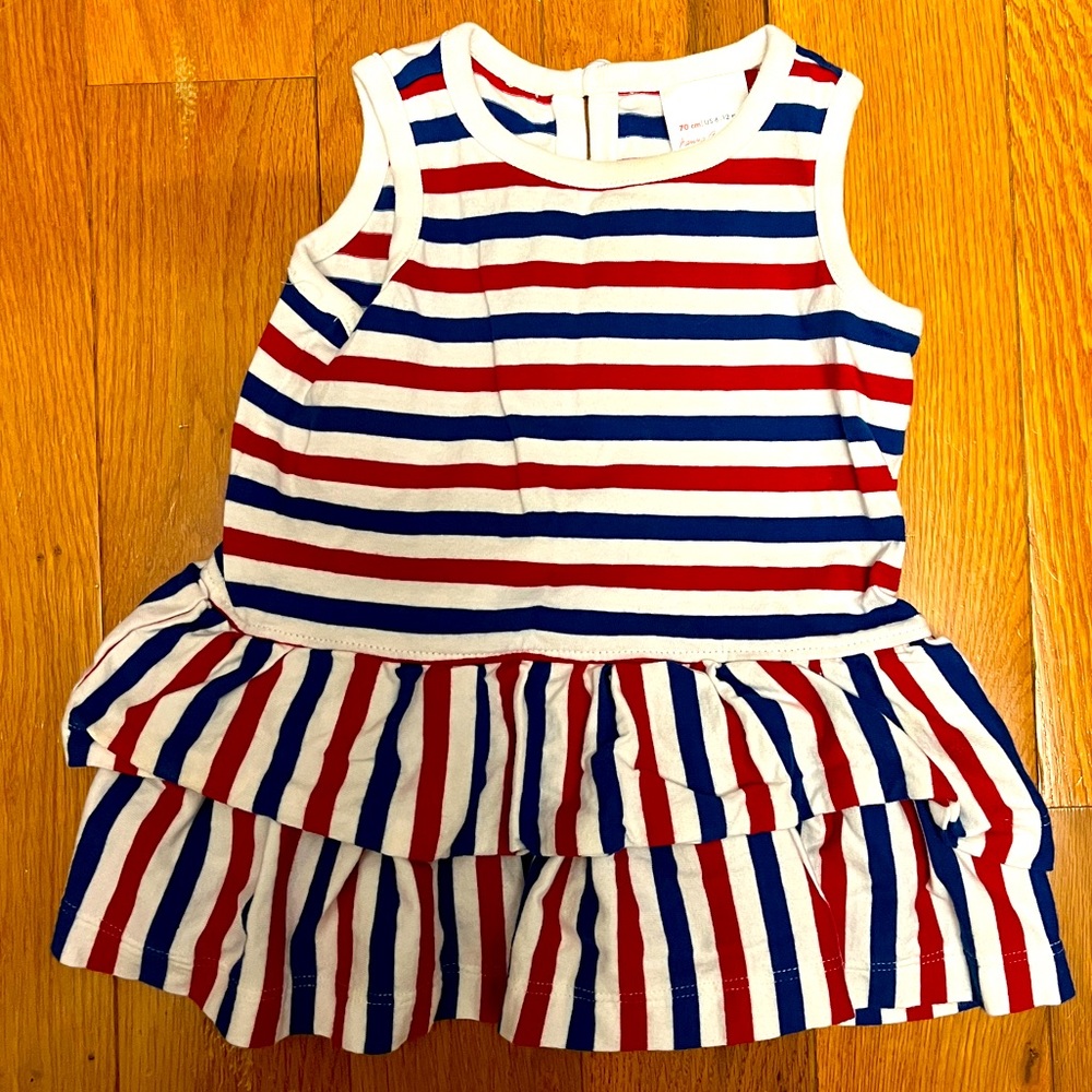 Adorable Hanna Andersson Patriotic Dress 6-12 months